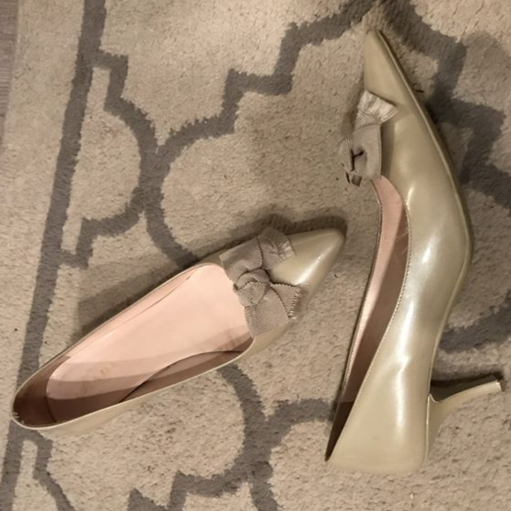 Prada opal bow heels